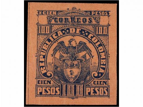 * COLOMBIA. 1902-04. 50 y 100 pesos. MAGNÍFICOS EJEMPLARES. 