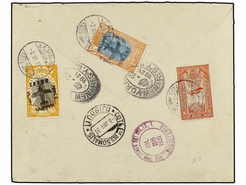 ¿ ETIOPIA. 1931 (2-VII). ADDIS to NEW YORK. FOURTH FLIGHT. F
