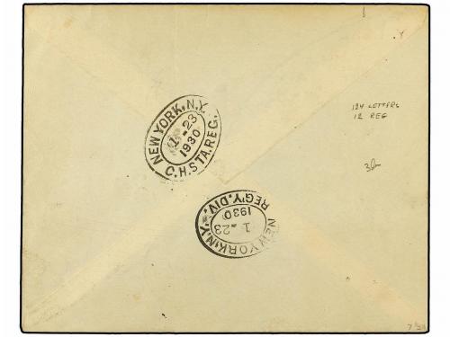 ¿ ETIOPIA. 1929 (26-XII). ADDIS to NEW YORK. FIRST FLIGHT. F