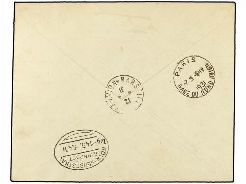 ✉ ETIOPIA. 1931 (16-III). ADDIS to GERMANY. UNRECORDED FLIGH