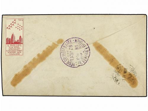 ✉ ETIOPIA. 1929 (29-XII). ADDIS to DIRE DAOUA. FIRST FLIGHT.