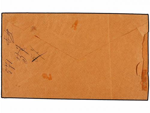 ✉ BOLIVIA. 1888 (20 Mayo). TUPIZA a SUCRE. Sobre TELÉGRAFOS 