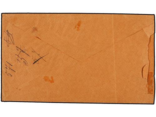 ✉ BOLIVIA. 1888 (20 Mayo). TUPIZA a SUCRE. Sobre TELÉGRAFOS 