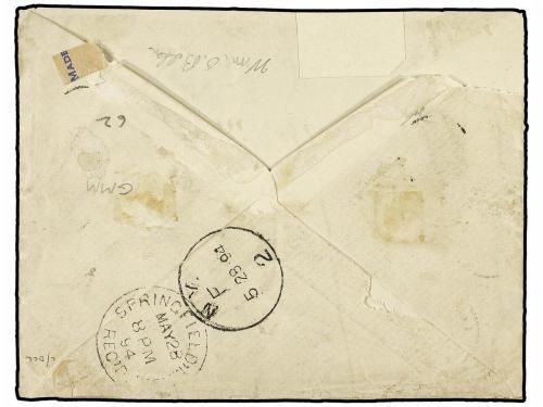 ✉ SAN VICENTE. 1893. QUEEN VICTORIA, 2 1/2 d. on 1 d. blue t