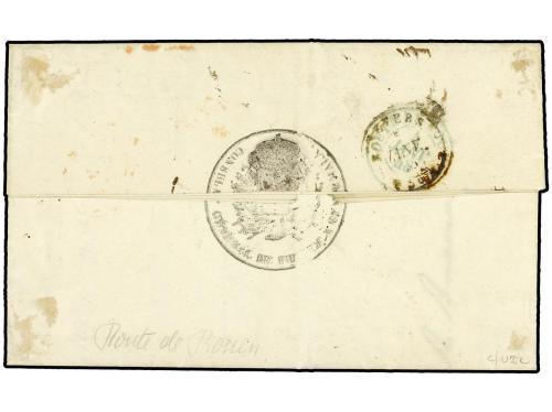 ✉ GUATEMALA. 1847 (Oct. 29). Entire letter on French Consula