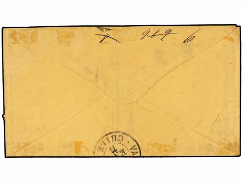 ¿ PERU. 1877 (Enero). Sobre dirigido a VALPARAISO (Chile) ci