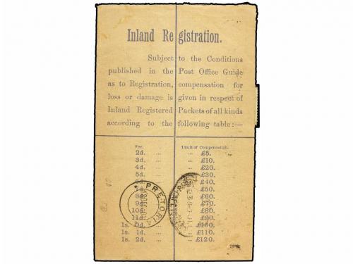 ✉ AFRICA DEL SUR. 1901. WATERWAL to CAPETOWN. Envelope regis