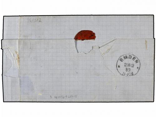 ✉ BRASIL. 1882. RIO DE JANEIRO a ALEMANIA. Carta certificada