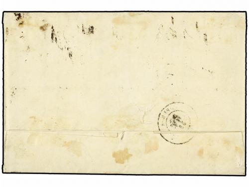 ✉ CHILE. Sc. 17 (4). 1873. VALPARAISO a LIMA (Perú). 5 ctvos