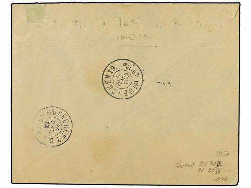 ✉ COLONIAS ITALIANAS. 1913 (22-10). SALONICA. SALONICO a ALE