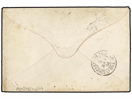 ¿ ITALIA. 1864 (Aug 2). FRENCH OCCUPATION. Envelope and cont