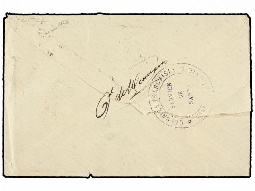 ✉ NUEVA CALEDONIA. 1892 (Dec 21). Cover to PARIS carried at 