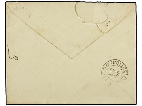 ✉ REUNION. 1897 (Sept. 16). Cover to PARIS with mixed franki