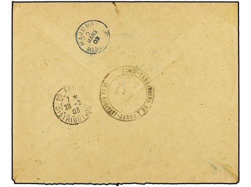 ✉ MADAGASCAR. Ce. 37. 1903 (March 2). Registered cover struc
