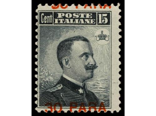*/° COLONIAS ITALIANAS. Sa. 15. 1908. CONSTANTINOPOLI. 30 pa