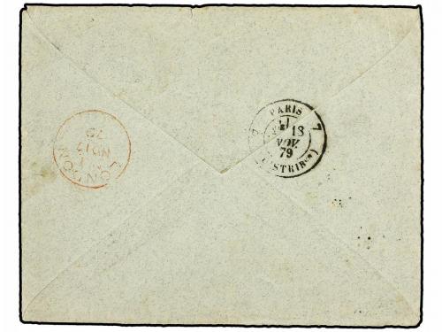 ¿ CANADA. 1879 (Oct. 26). ST. PIERRE (Newfoundland) to FRANC