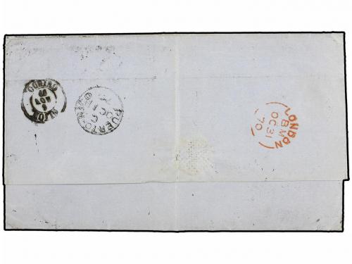 ✉ COLONIAS ESPAÑOLAS: PUERTO RICO. Ant. 20 (3). 1870. SAN JU