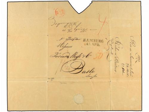 ✉ BRASIL. 1833 (Jan 16). Cover from RIO DE JANEIRO endorsed 