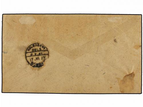 ¿ INDIA PORTUGUESA. 1913. DAMAO a BOMBAY. 6 reis s. 9 reis g