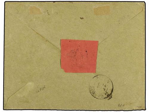 ✉ FILIPINAS. Ed. 80 (3), 111 (2). 1895. LINGAYEN a FRANCIA. 