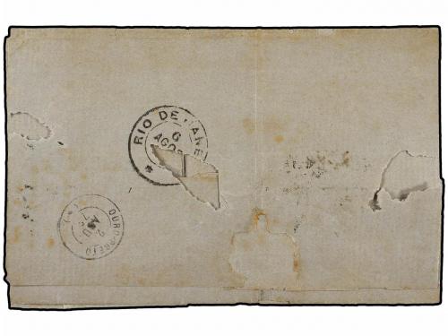 ✉ BRASIL. Sc. 58. 1872. Envuelta dirigida a RIO DE JANEIRO. 