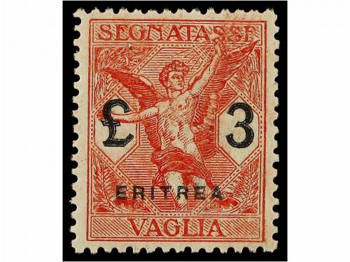 ** ERITREA. Sa. 1/6. 1924. VAGLIA. Complete set, never hinge