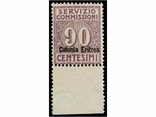 ** ERITREA. Sa. 1/3. 1916. SERVIZIO COMMISSIONI. Complete se