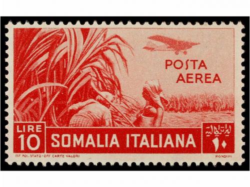 ** SOMALIA. Sa. A17/26. 1936. Complete set, never hinged. Sa