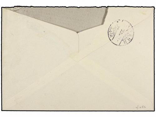 ✉ ETIOPIA. Sg. 130+135. 1908 (Feb 10). Cover addressed (prob