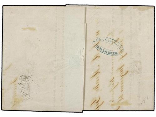✉ ALEMANIA ANTIGUOS ESTADOS: BRUNSWICK. Mi. 6. 1857. Printed