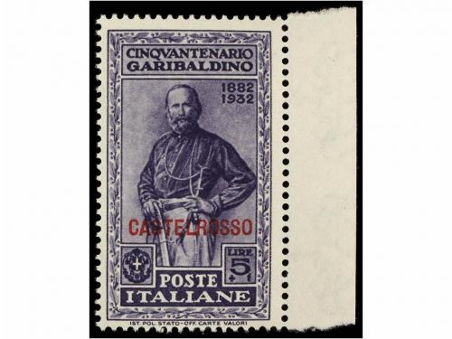 ** ITALIA: EGEO-CASTELLORIZO. Sa. 30/39. 1932. Complete set,