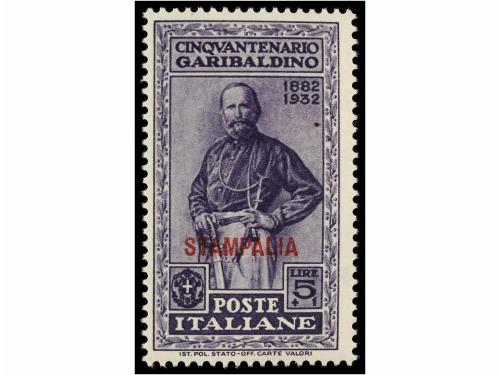** ITALIA: EGEO (Colonia italiana). Sa. 17/26. 1932. STAMPAL