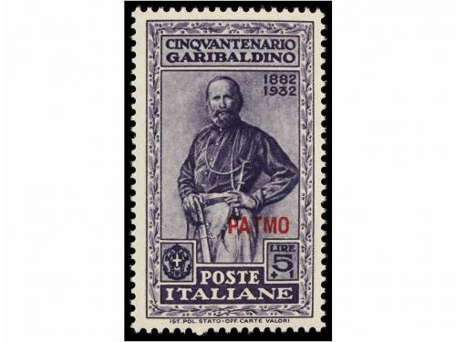 ** ITALIA: EGEO (Colonia italiana). 1932. PATMO. Complete se