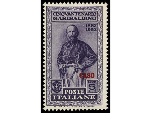 ** ITALIA: EGEO (Colonia italiana). Sa. 17/26. 1932. CASO. C