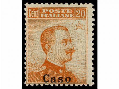 ** ITALIA: EGEO (Colonia italiana). Sa. 1/11. 1912-22. CASO.