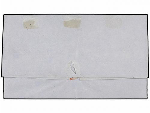 ✉ PERU. 1861 (30 Oct.). PAITA a LIMA. 1 peseta rojo. Mat. li