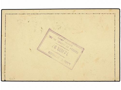 ✉ ARGENTINA. 1897. BUENOS AIRES a USA. Entero Postal de 4 ct