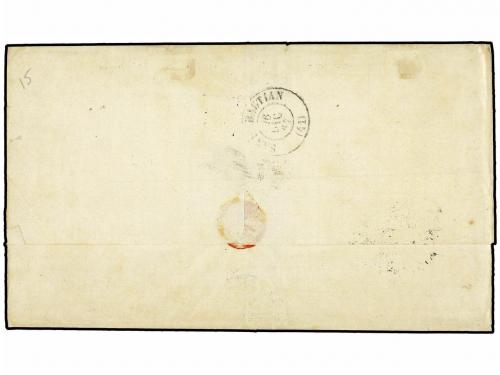 ✉ FILIPINAS. 1867. MANILA a S. SEBASTIAN (España). Carta com