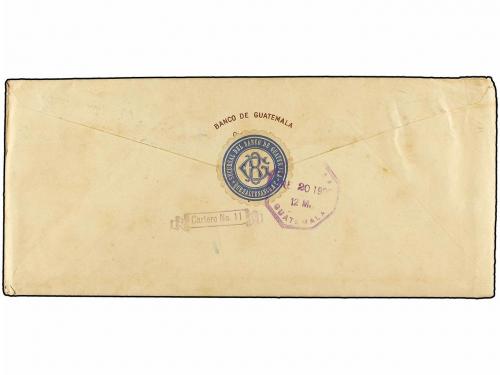 ✉ GUATEMALA. 1900. QUEZALTENANGO a GUATEMALA. Espectacular f