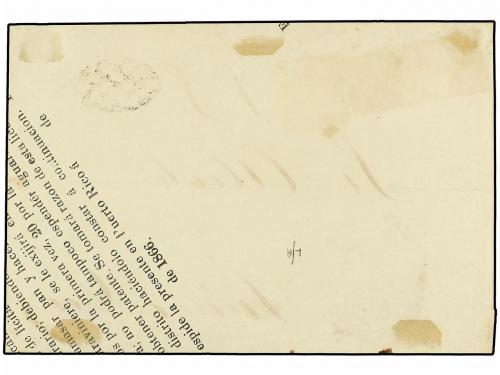 ✉ PUERTO RICO. Ant. 8(2), 10. 1867. SAN JUAN a JUANA DIAZ. F