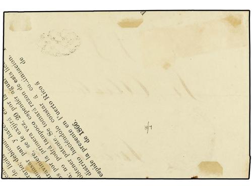 ✉ PUERTO RICO. Ant. 8(2), 10. 1867. SAN JUAN a JUANA DIAZ. F