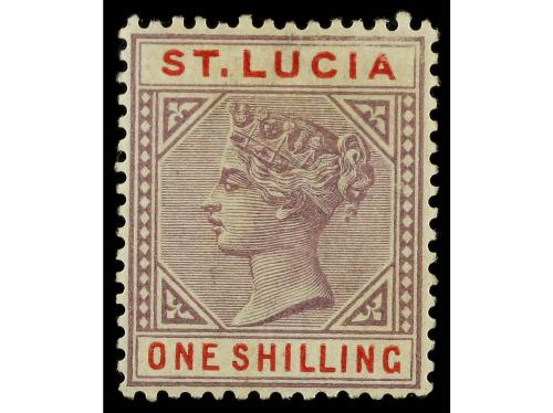 * SANTA LUCIA. Sg. 39/42. Complete set. Die I, original gum.