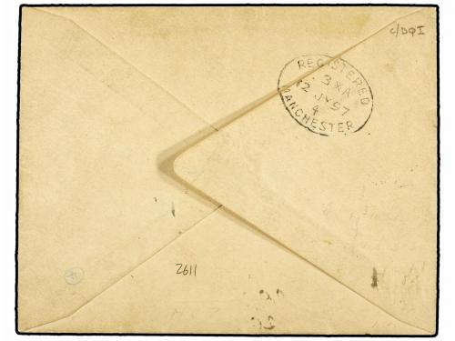 ✉ SIERRA LEONA. 1897 (25 June). Envelope registered to MANCH
