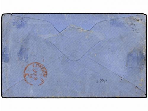¿ SIERRA LEONA. 1879. Envelope to LONDON, bearing 1876 1 d.