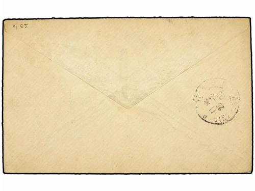 ✉ MAURICIO. 1929. MAURITIUS to PARÍS. 15 cts. blue envelope 