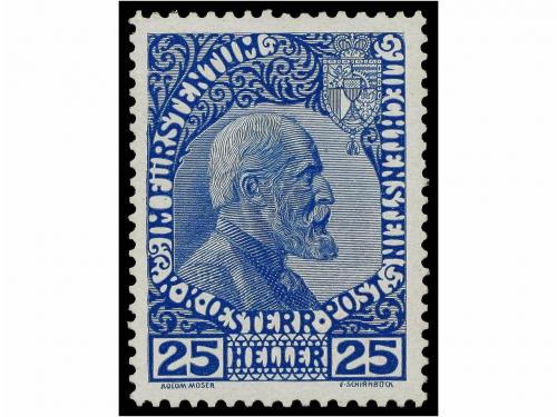 ** LIECHTENSTEIN. Yv. 1/3. 1912-15. Complete set, never hing