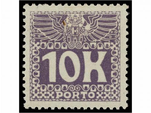 * AUSTRIA. 1911. Postage due. Complete set, hinged. 400&euro;.