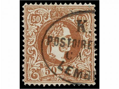 ° AUSTRIA. Mi. 41I. 1867. 50 kr. brown, fine used. Michel 15
