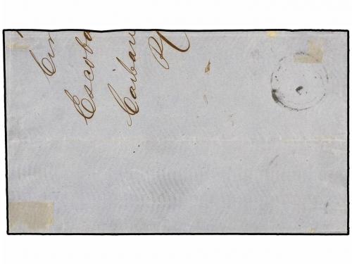 ¿ CUBA. Ed. 4. 1858. HABANA correo interior. Frente carta (c