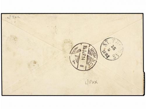 ✉ REPUBLICA DOMINICANA. Sc. 88, 89 (2), 91. 1892. PUERTO PLA